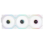Lian Li UNI FAN TL120 LCD Wireless Reverse Blade Triple White Fan (12RTLLCD1W3W) - 3x 120mm fans, 2.4 GHz Wireless Signal for RGB & Fan Control