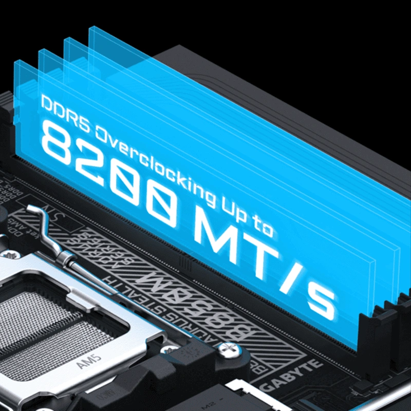 RAM DDR5 và Khe PCIe 5.0 x16