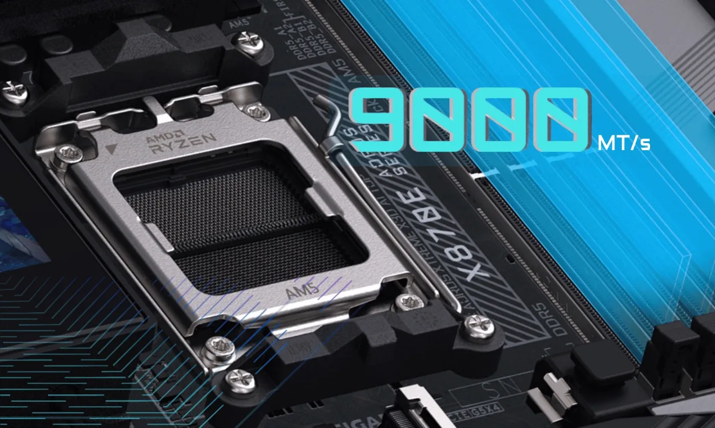Khả năng hỗ trợ Mainboard AM5 DDR5 256GB GIGABYTE