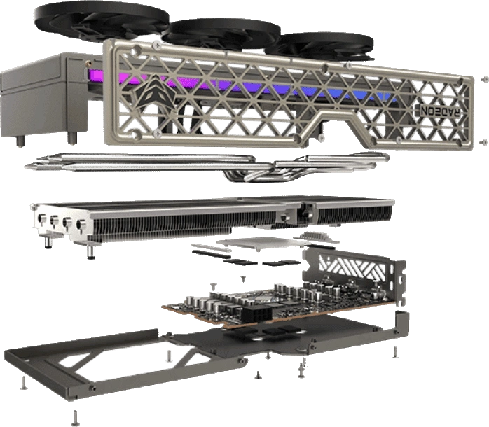 SAPPHIRE NITRO+ RX 9060 XT Structure Config