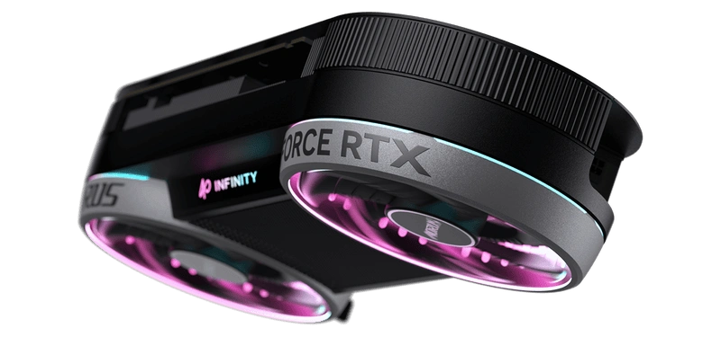 AORUS GeForce RTX 5070 INFINITY 12G góc nghiêng