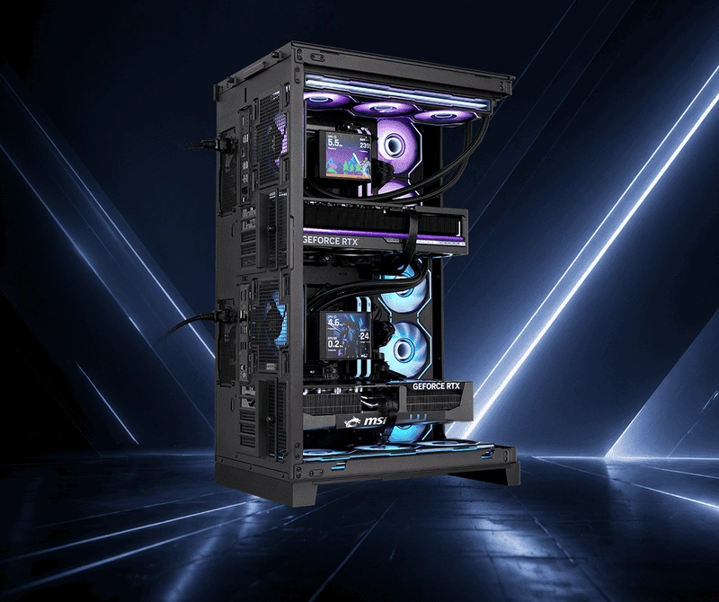 THERMALTAKE CAPO X Dual System Chassis GPU Support