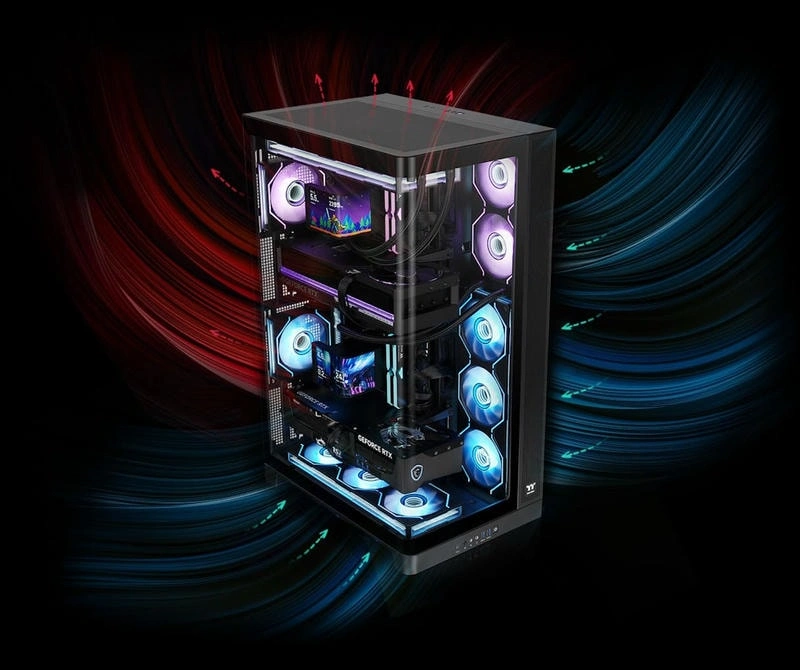 THERMALTAKE CAPO X Dual System Chassis Cooling Capacity