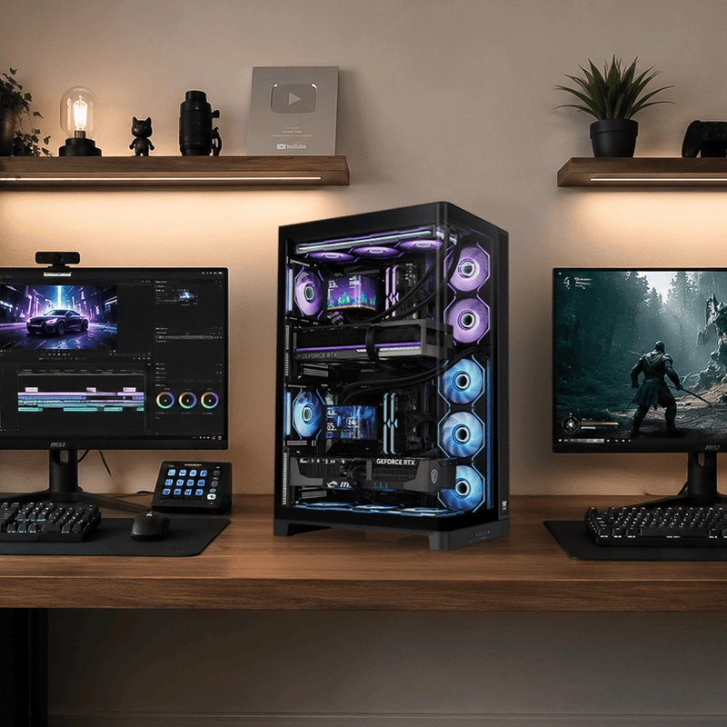 Thermaltake CAPO X Dual PC Setup 2