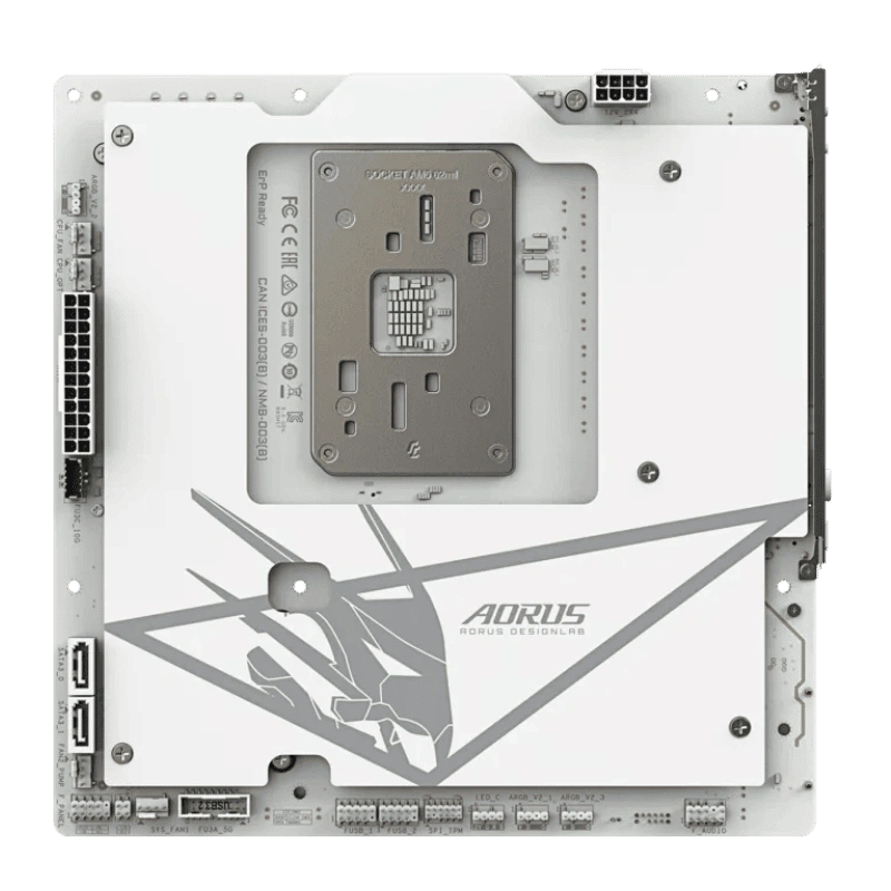 GIGABYTE B850M AORUS STEALTH ICE Mainboard 3 GIGABYTE B850M AORUS STEALTH ICE Mainboard - Ảnh 3