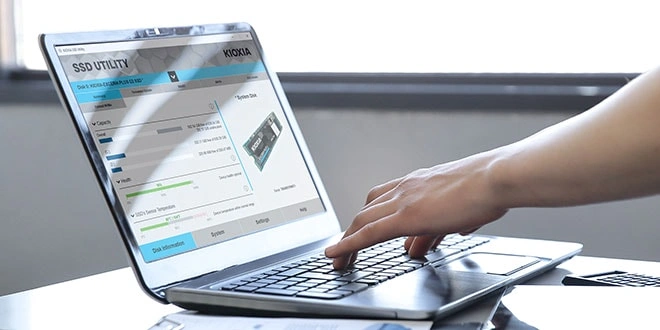 Chuẩn M.2 2280 SSD KIOXIA - Mặt sau