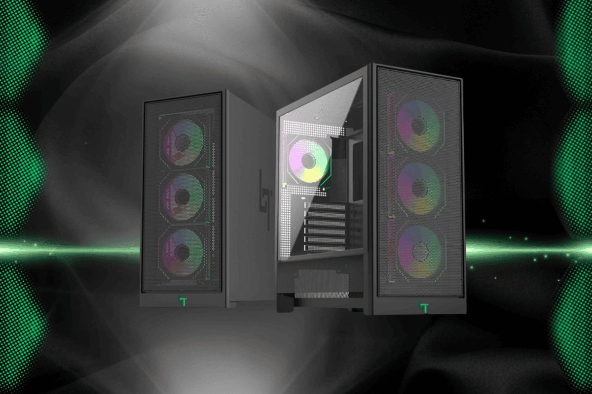 Case LinkTech Bahamut 4FA Black E-ATX 4 Fan ARGB