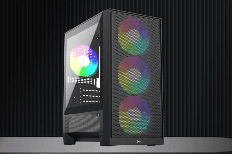 Nội thất tương thích Mainboard M-ATX và ITX trên LinkTech Bahamut M 4F