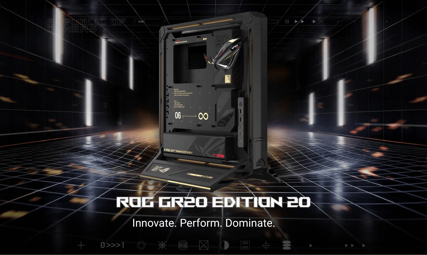 ASUS ROG GR20 Edition 20 Open-frame Gaming Case 52 Case ASUS ROG GR20 Edition 20 Open Frame E-ATX