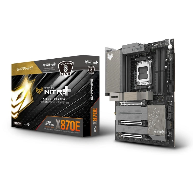 SAPPHIRE NITRO+ X870EA PhantomLink Edition Mainboard 2 SAPPHIRE NITRO+ X870EA PhantomLink Edition Mainboard - Ảnh 2