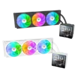 THERMALTAKE TH360 V3 Ultra – 360mm LCD 3.95" ARGB Sync AIO Liquid CPU Cooler