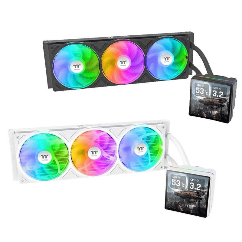 THERMALTAKE TH360 V3 Ultra – 360mm LCD 3.95" ARGB Sync AIO Liquid CPU Cooler 1 THERMALTAKE TH360 V3 Ultra – 360mm LCD 3.95" ARGB Sync AIO Liquid CPU Cooler