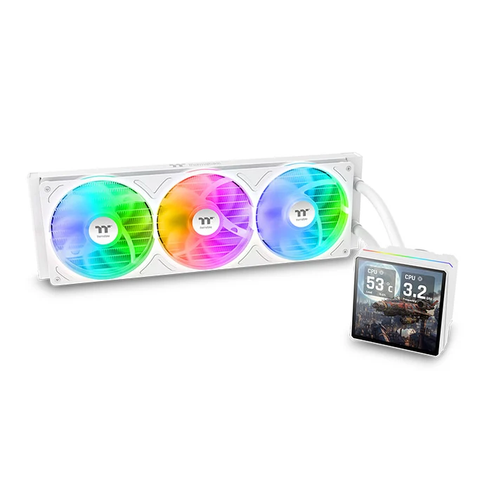 THERMALTAKE TH360 V3 Ultra – 360mm LCD 3.95" ARGB Sync AIO Liquid CPU Cooler 3 THERMALTAKE TH360 V3 Ultra – 360mm LCD 3.95" ARGB Sync AIO Liquid CPU Cooler - Ảnh 3