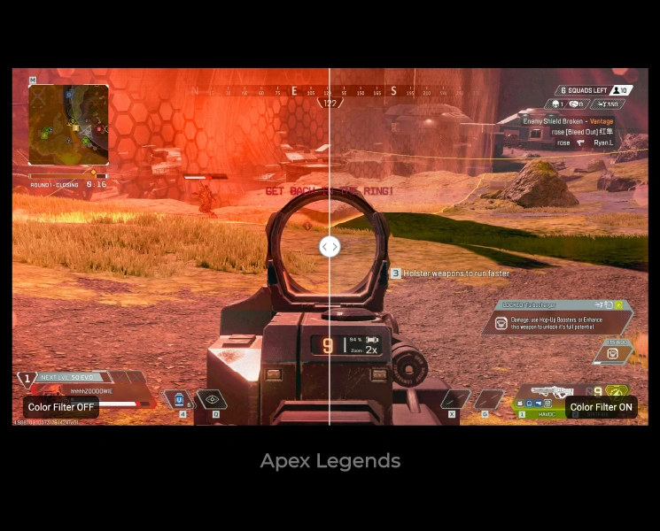 BenQ ZOWIE XQ2566X Gaming Monitor - 24.1" , QHD (2560 × 1440), Fast TN, 360Hz, DyAc 3 23 Color Filter trên Apex Legends