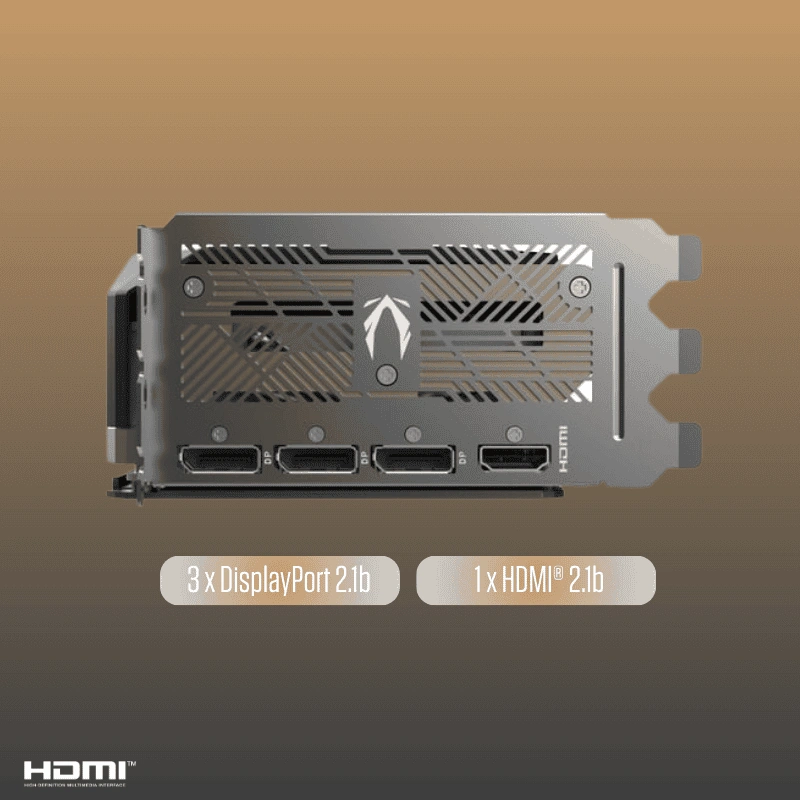 ZOTAC GAMING GeForce RTX 5080 SOLID CORE OC 16GB GDDR7 Cổng DisplayPort 2.1b HDMI 2.1b
