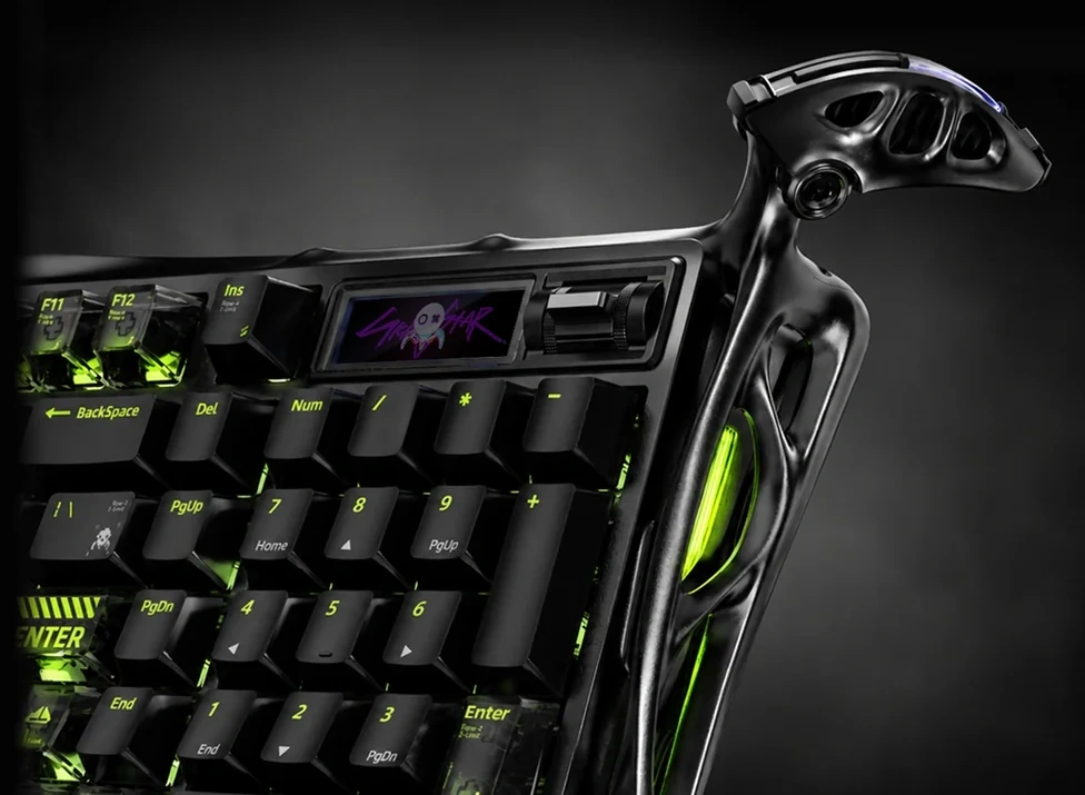 GravaStar Mercury K98 Pro Phantom Black Gaming Keyboard 13 GravaStar Mercury K98 Pro Exoskeleton Design